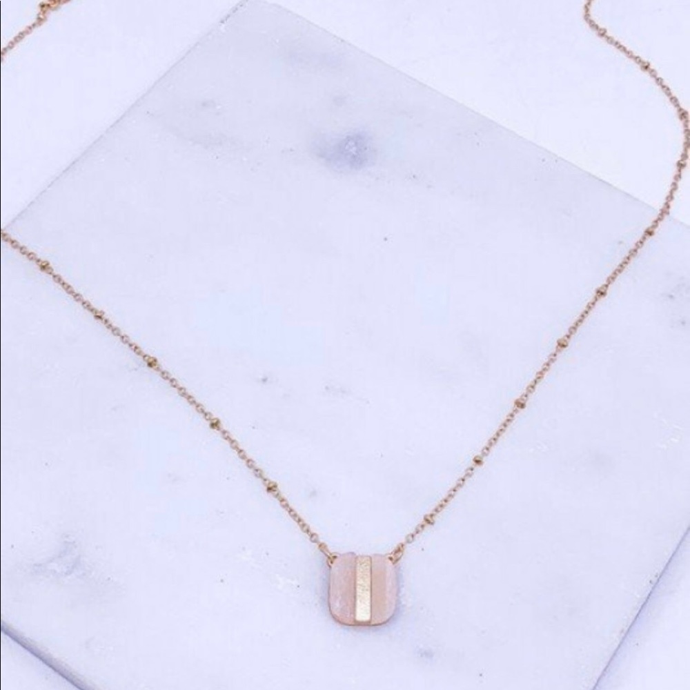 Stone Cut Necklace